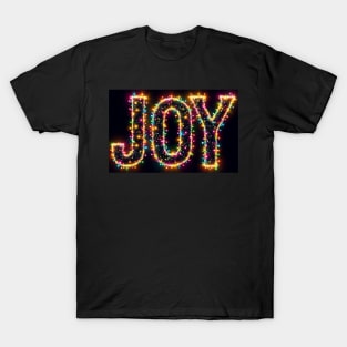 JOY in Christmas Lights T-Shirt